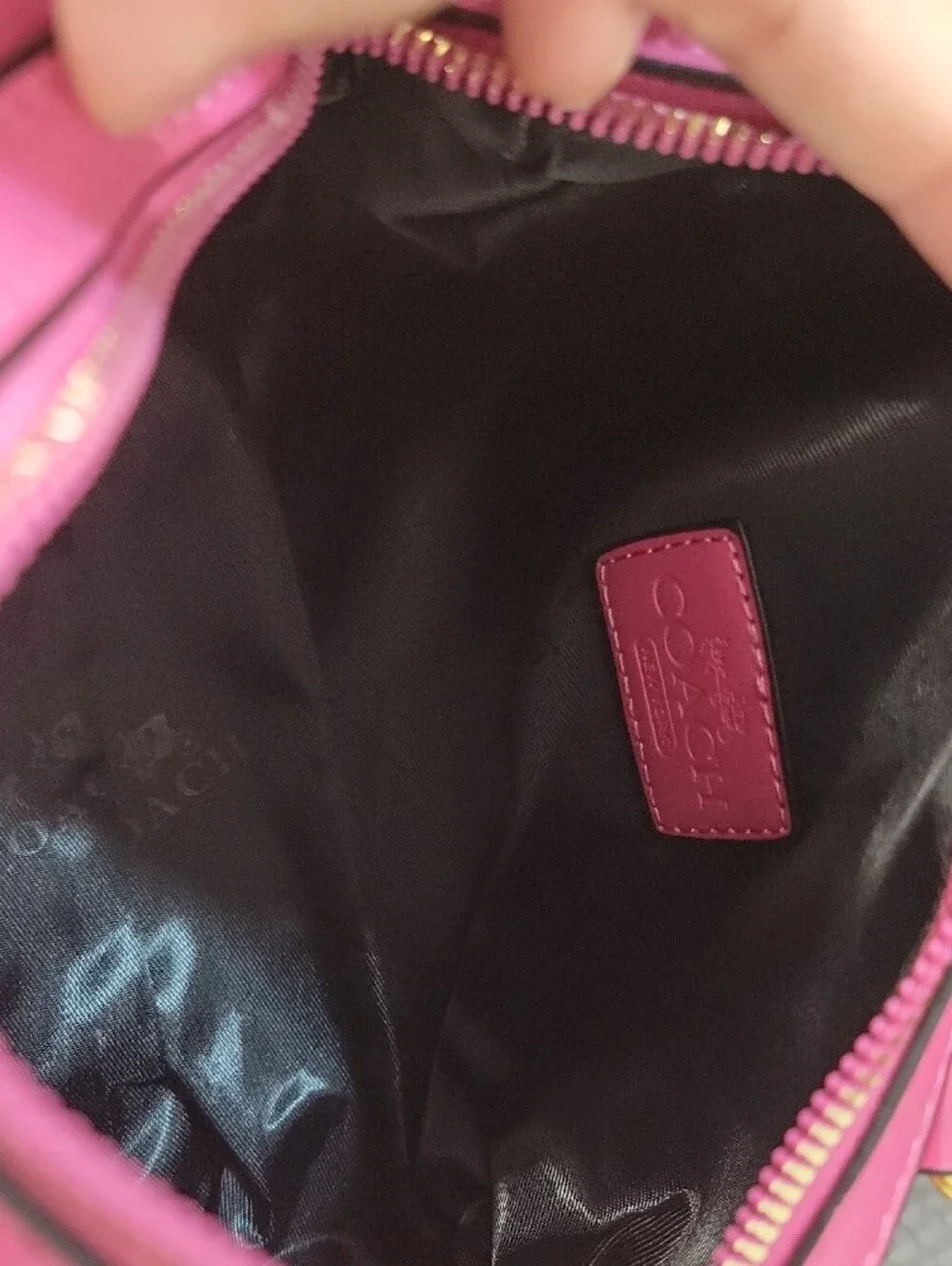 Fashion Pink Embossed Leather Top-Handle Satchel